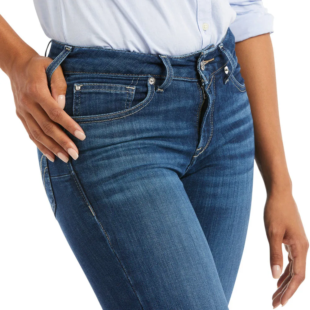 10036814 Ariat Women's Abby Perfect Rise Straight Leg Jeans - Mackenzie