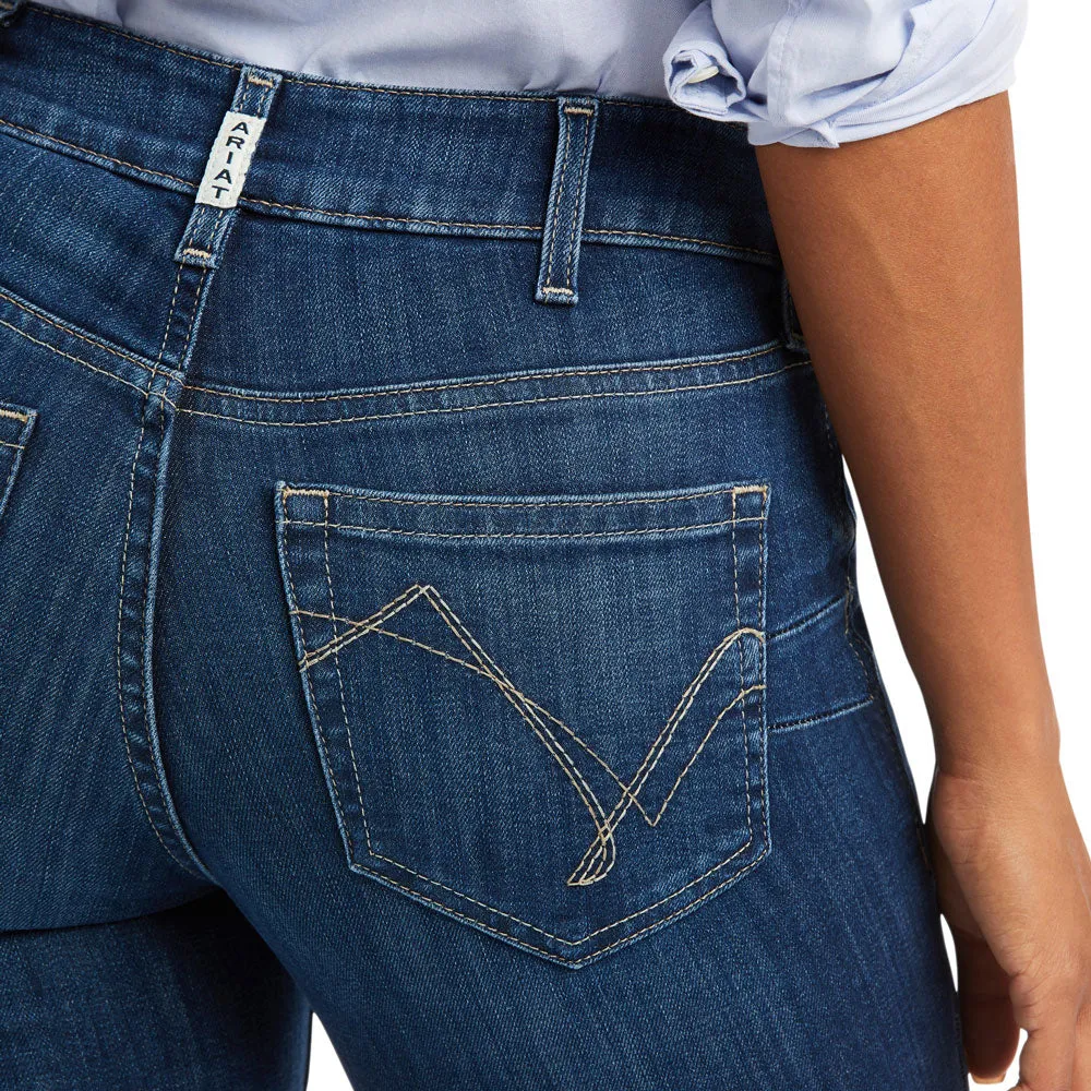 10036814 Ariat Women's Abby Perfect Rise Straight Leg Jeans - Mackenzie