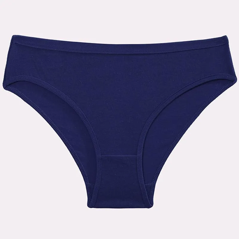 2 Pack Cotton Mix Panties Heart Hollow Out Briefs Low-Waist Underpants Seamless Underwear