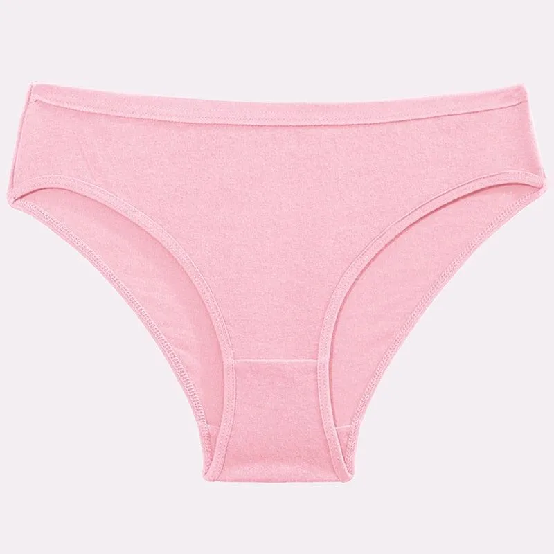 2 Pack Cotton Mix Panties Heart Hollow Out Briefs Low-Waist Underpants Seamless Underwear