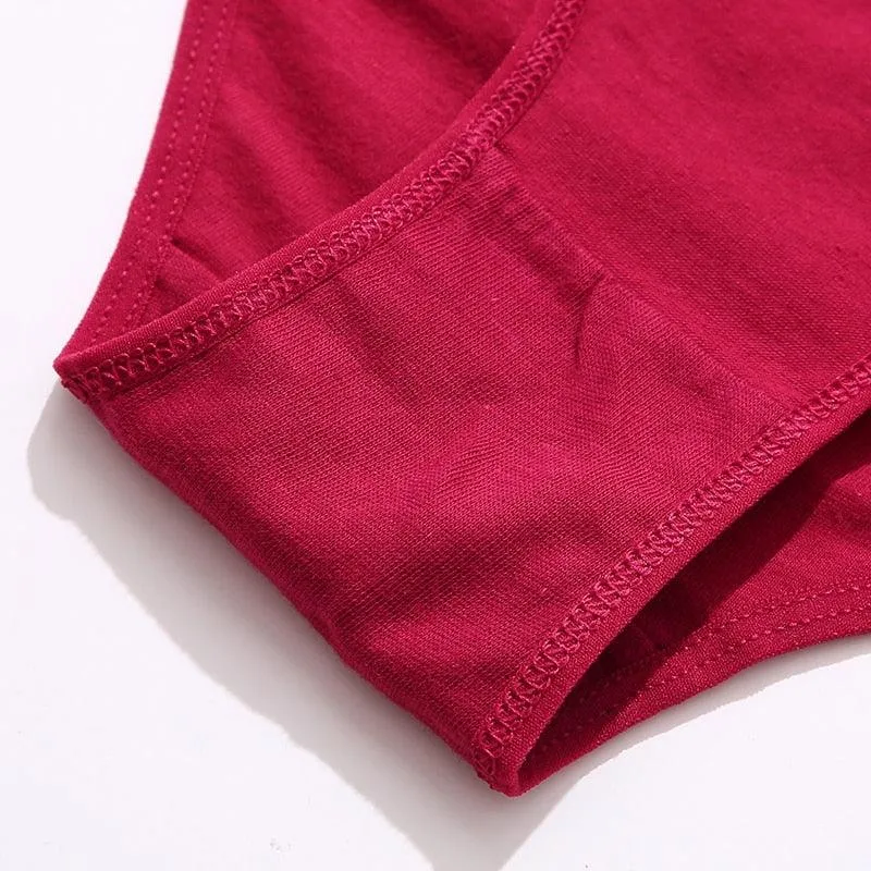 2 Pack Cotton Mix Panties Heart Hollow Out Briefs Low-Waist Underpants Seamless Underwear