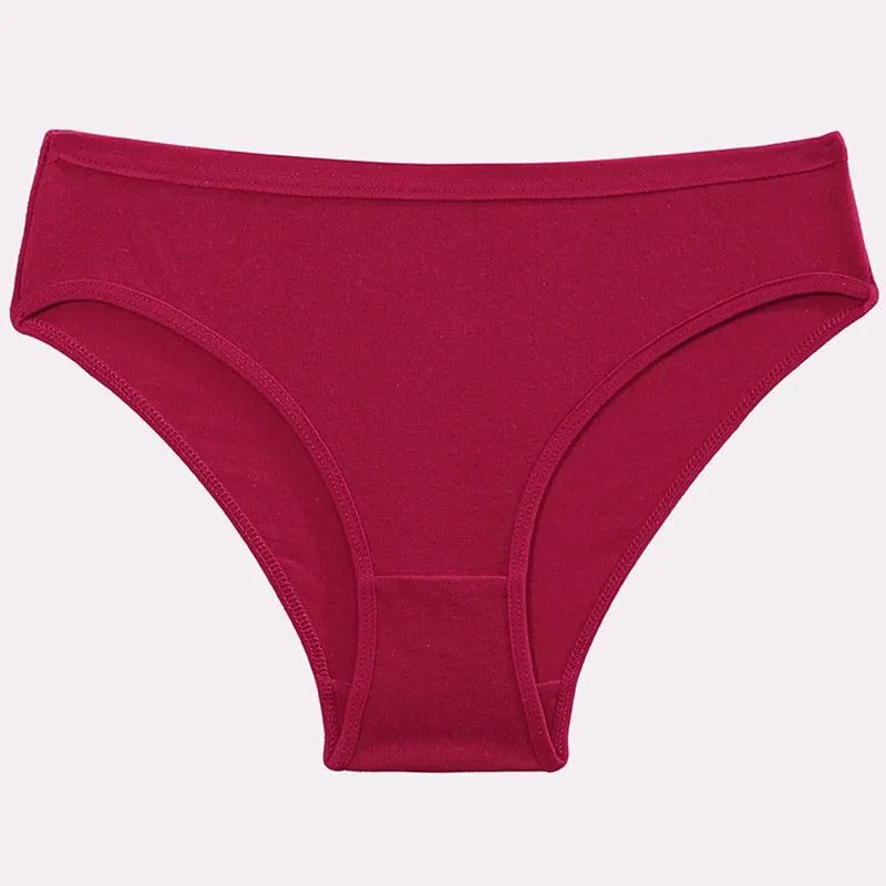 2 Pack Cotton Mix Panties Heart Hollow Out Briefs Low-Waist Underpants Seamless Underwear