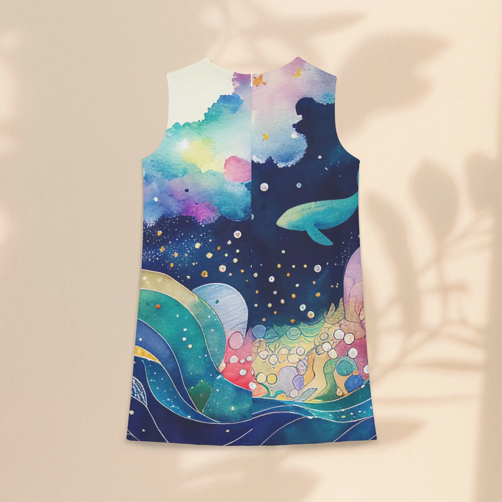 A-line Sleeveless Dress - Under The Sea