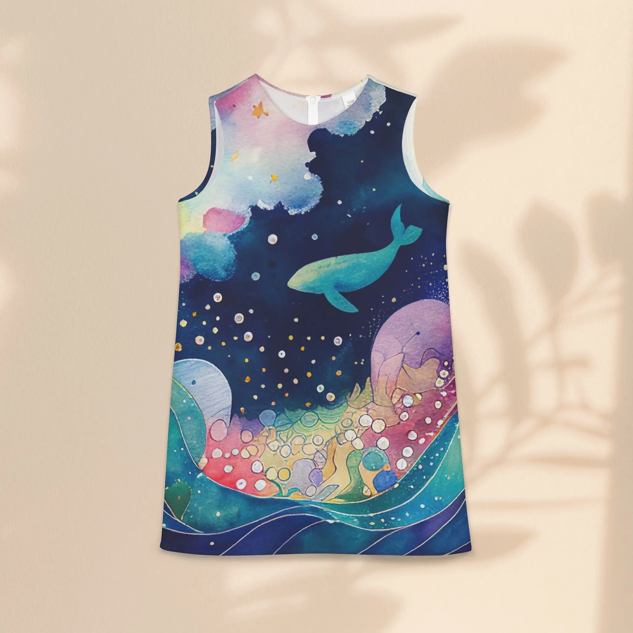 A-line Sleeveless Dress - Under The Sea
