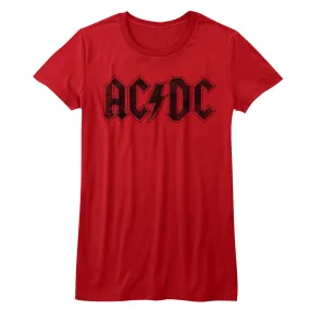 AC/DC Logo Women's Juniors T-Shirt