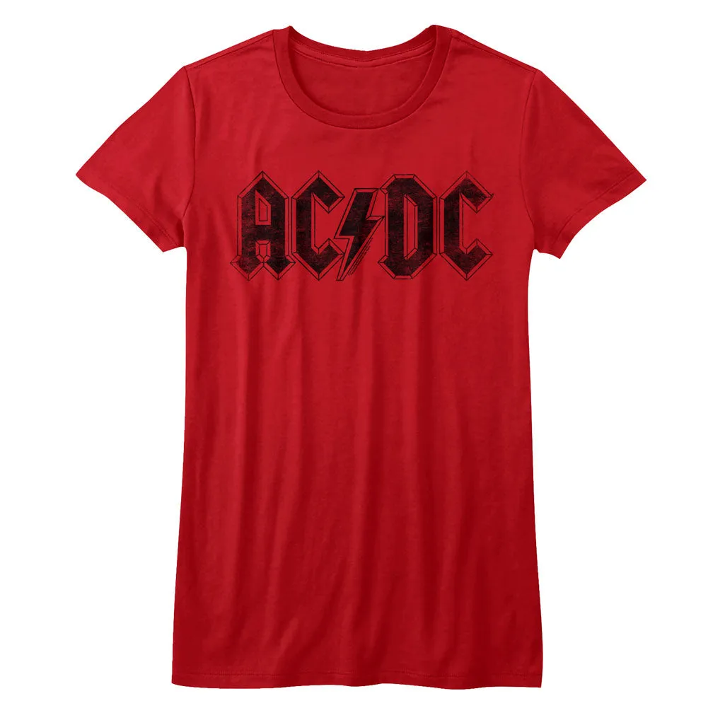 AC/DC Logo Women's Juniors T-Shirt