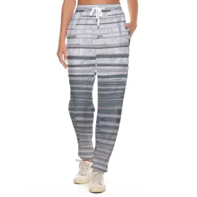 All-Over Print Women's Casual Pants 230 silver print