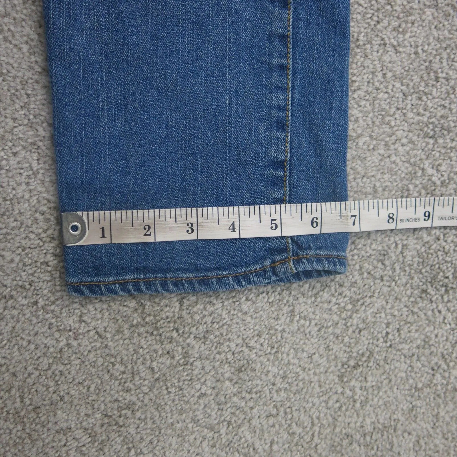 American Eagle Womens Artist Crop Jeans Stretch 100%Cotton High Rise Blue Size 2