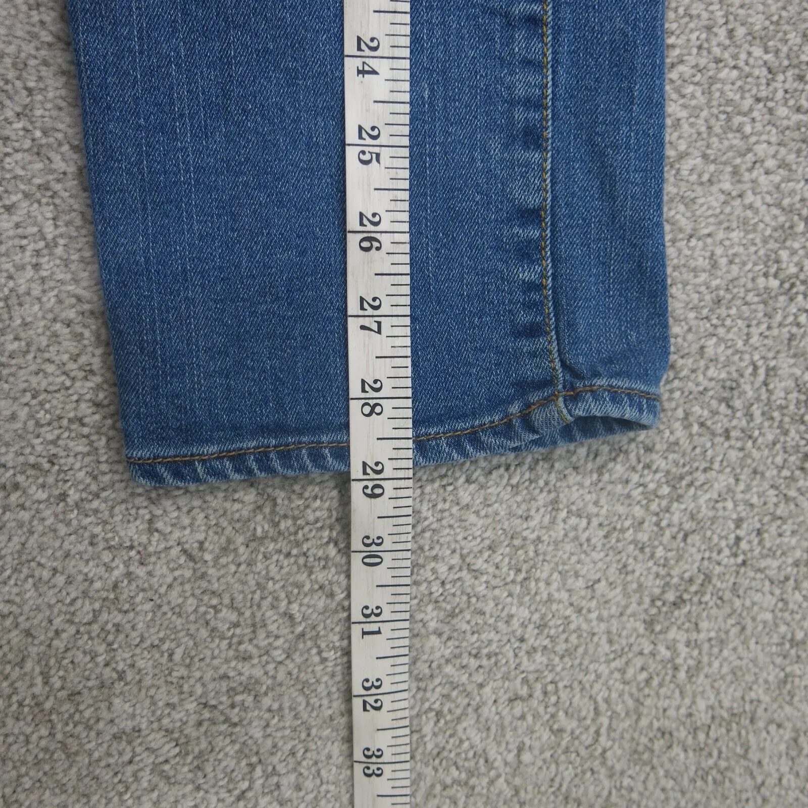 American Eagle Womens Artist Crop Jeans Stretch 100%Cotton High Rise Blue Size 2