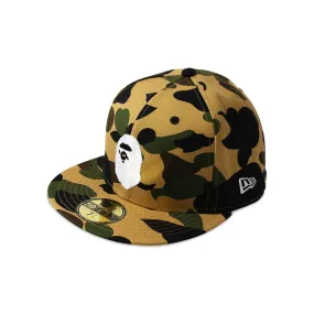 BAPE New Era 59 Fifty 1st Camo Ape Head Cap Yellow