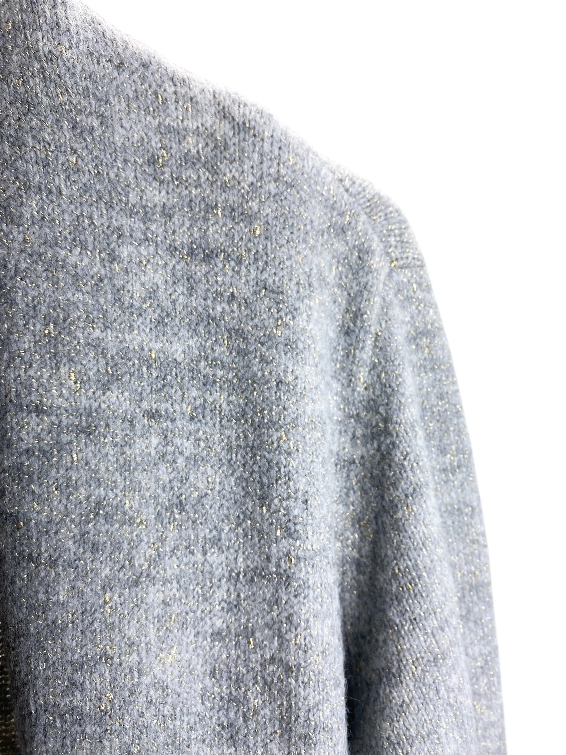 BB Dakota Steve Madden Women's Sparkle Cozy Cardigan Sweater Heather Grey Size S