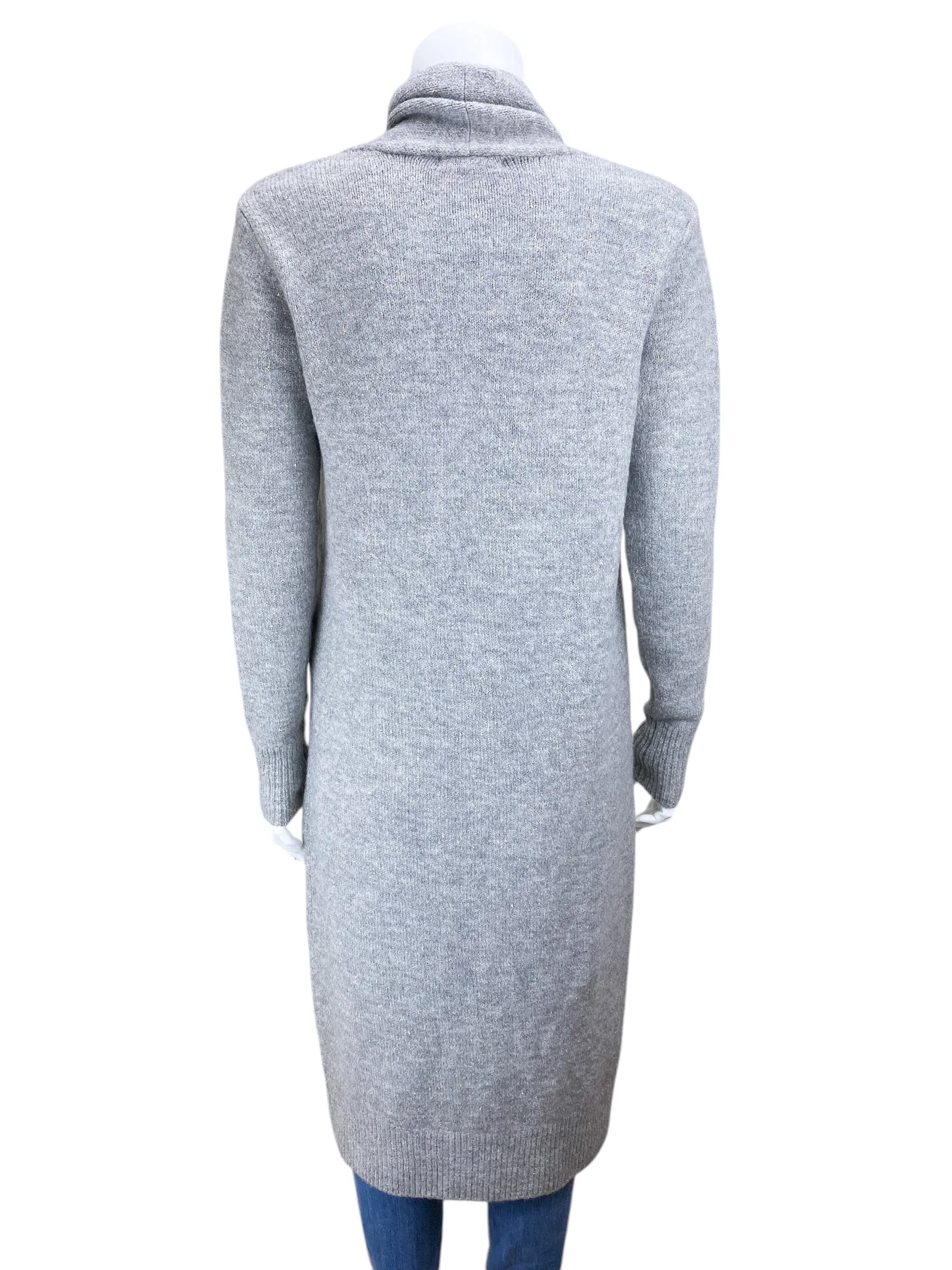 BB Dakota Steve Madden Women's Sparkle Cozy Cardigan Sweater Heather Grey Size S