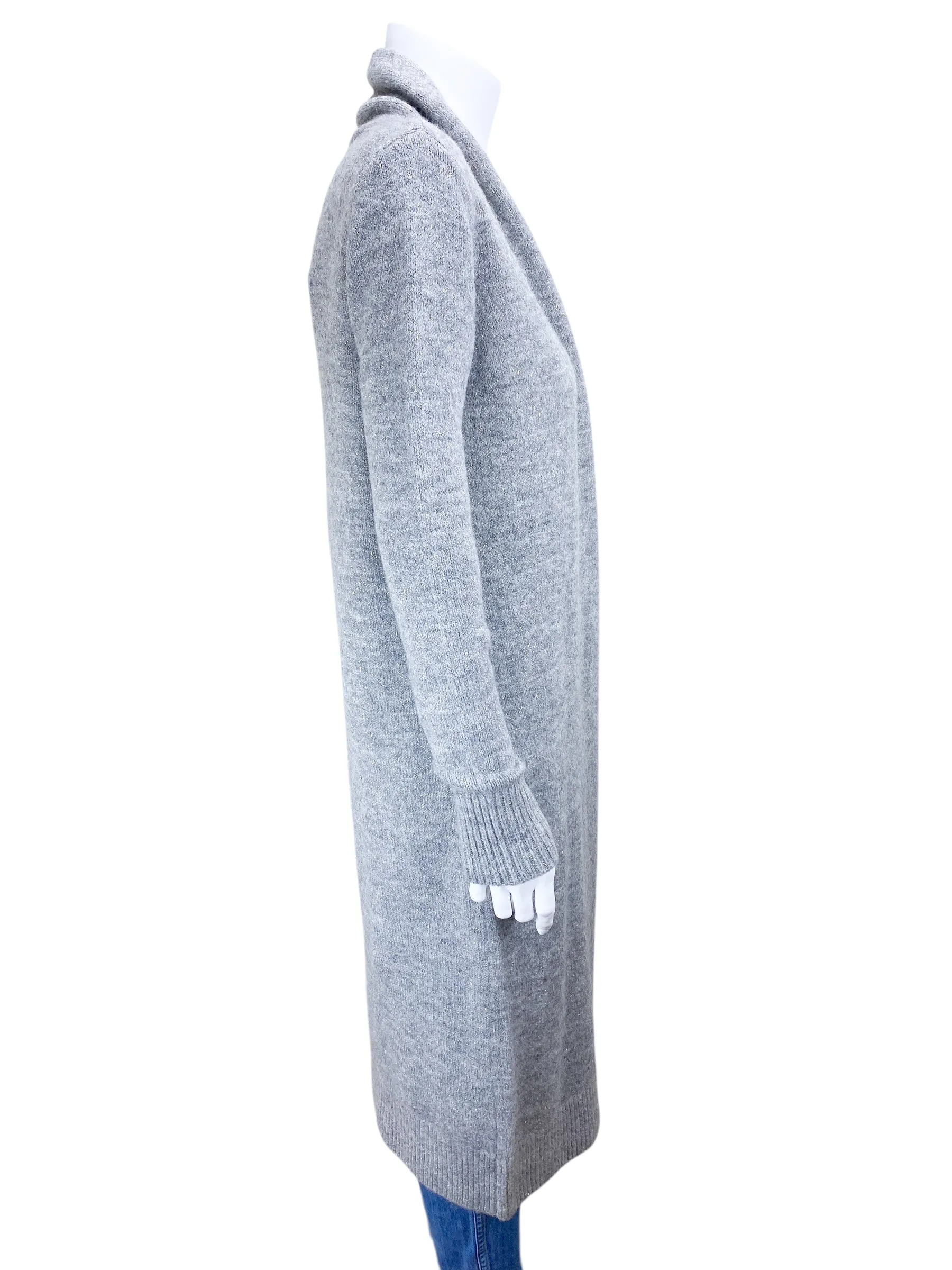 BB Dakota Steve Madden Women's Sparkle Cozy Cardigan Sweater Heather Grey Size S