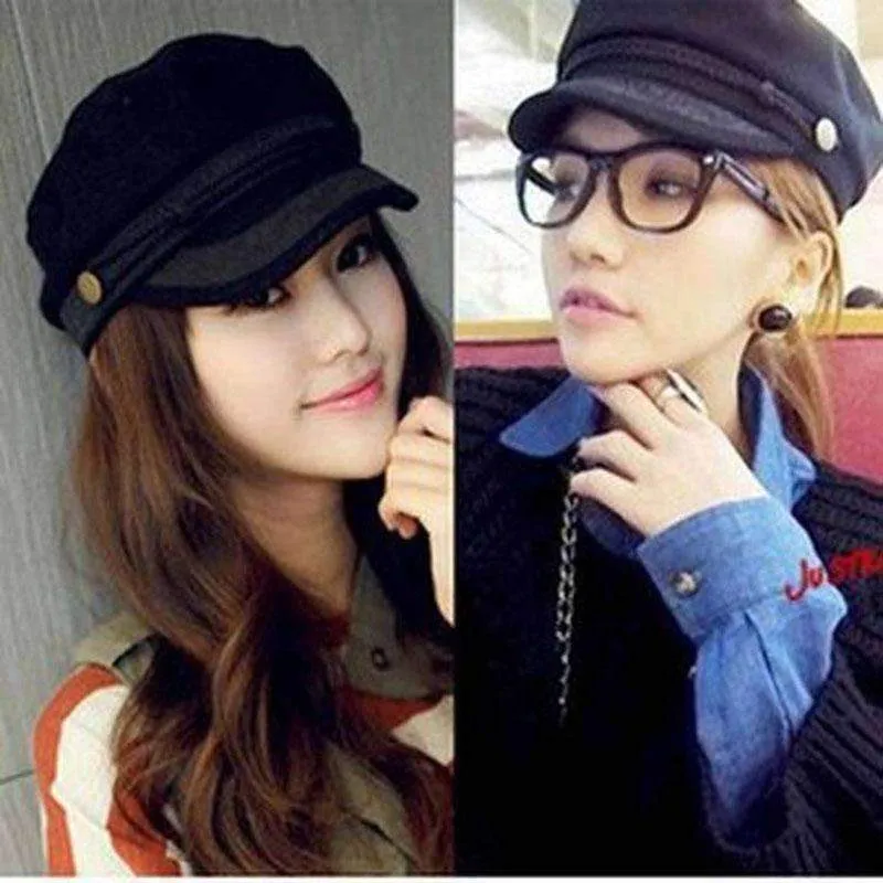 Beret women's newsboy caps Octagonal Cap