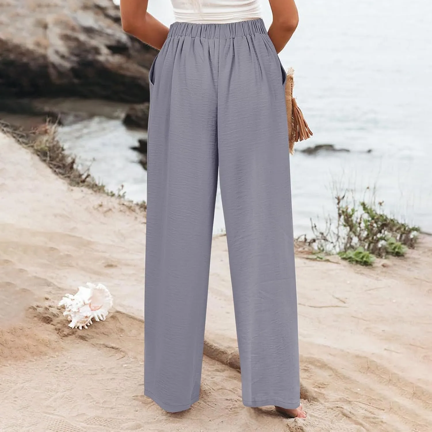 Cargo Pants for Women Women High Waist Casual Work Business Casual High Waisted Dressy Pants Flowy Trousers Office