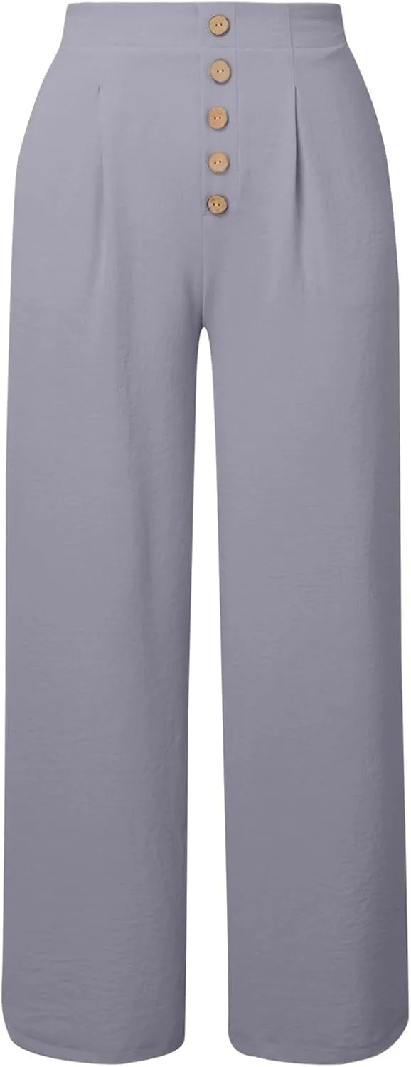Cargo Pants for Women Women High Waist Casual Work Business Casual High Waisted Dressy Pants Flowy Trousers Office