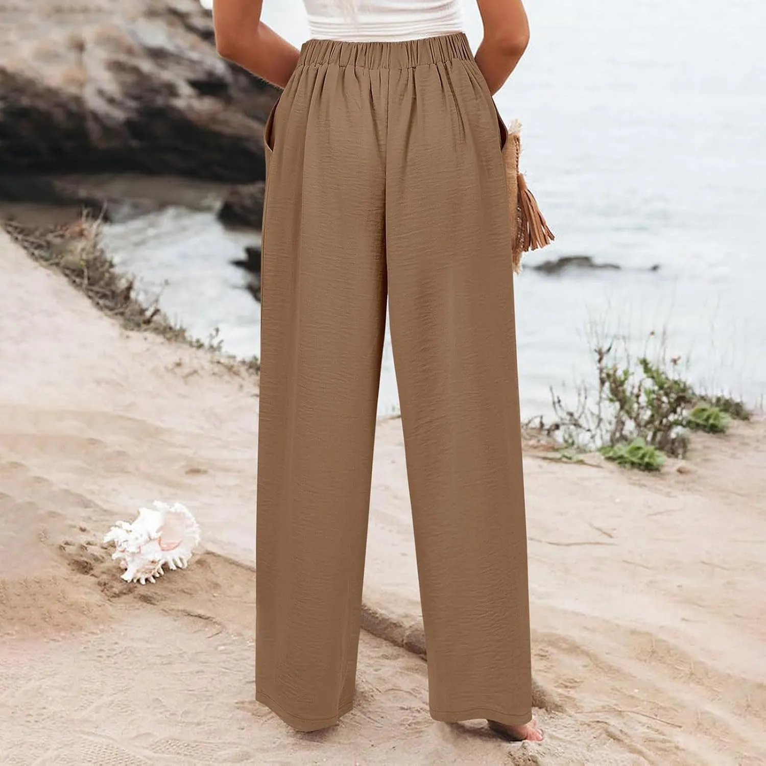 Cargo Pants for Women Women High Waist Casual Work Business Casual High Waisted Dressy Pants Flowy Trousers Office