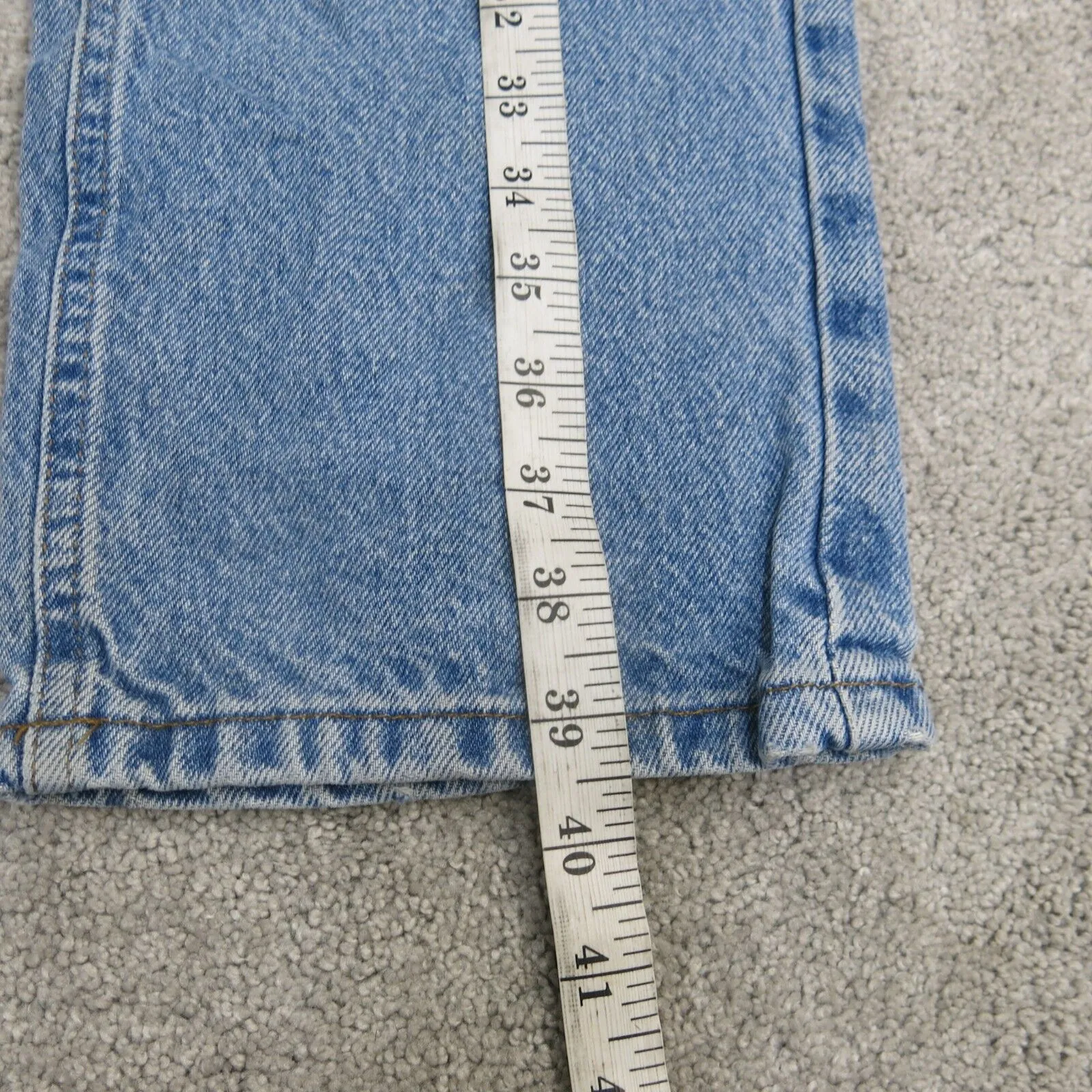Carhartt Jeans Mens W33XL32 Blue Denim Straight Leg 100% Cotton Casual Pockets