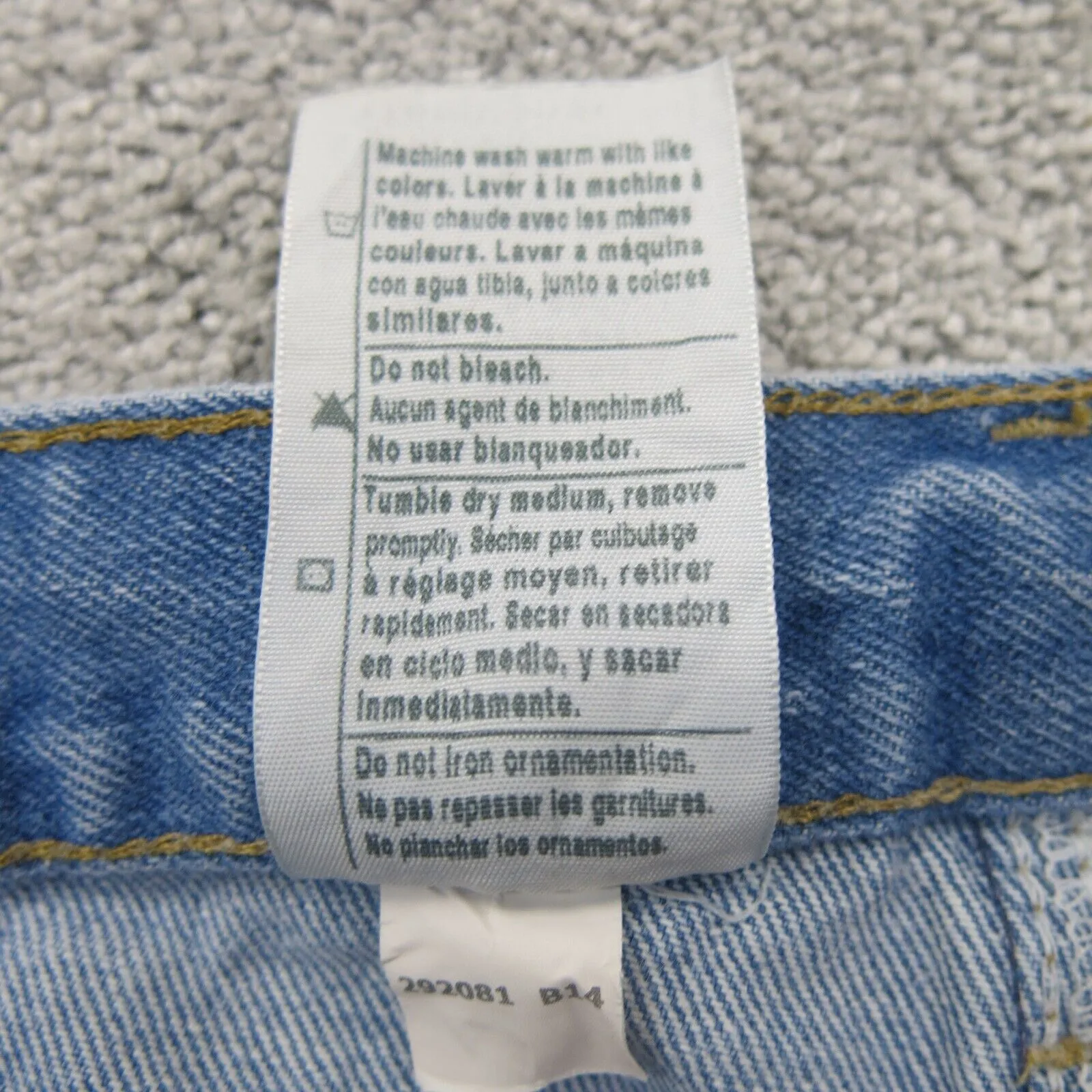 Carhartt Men Straight Leg Jeans Traditional Fit High Rise Cotton Blue SZ W33XL36
