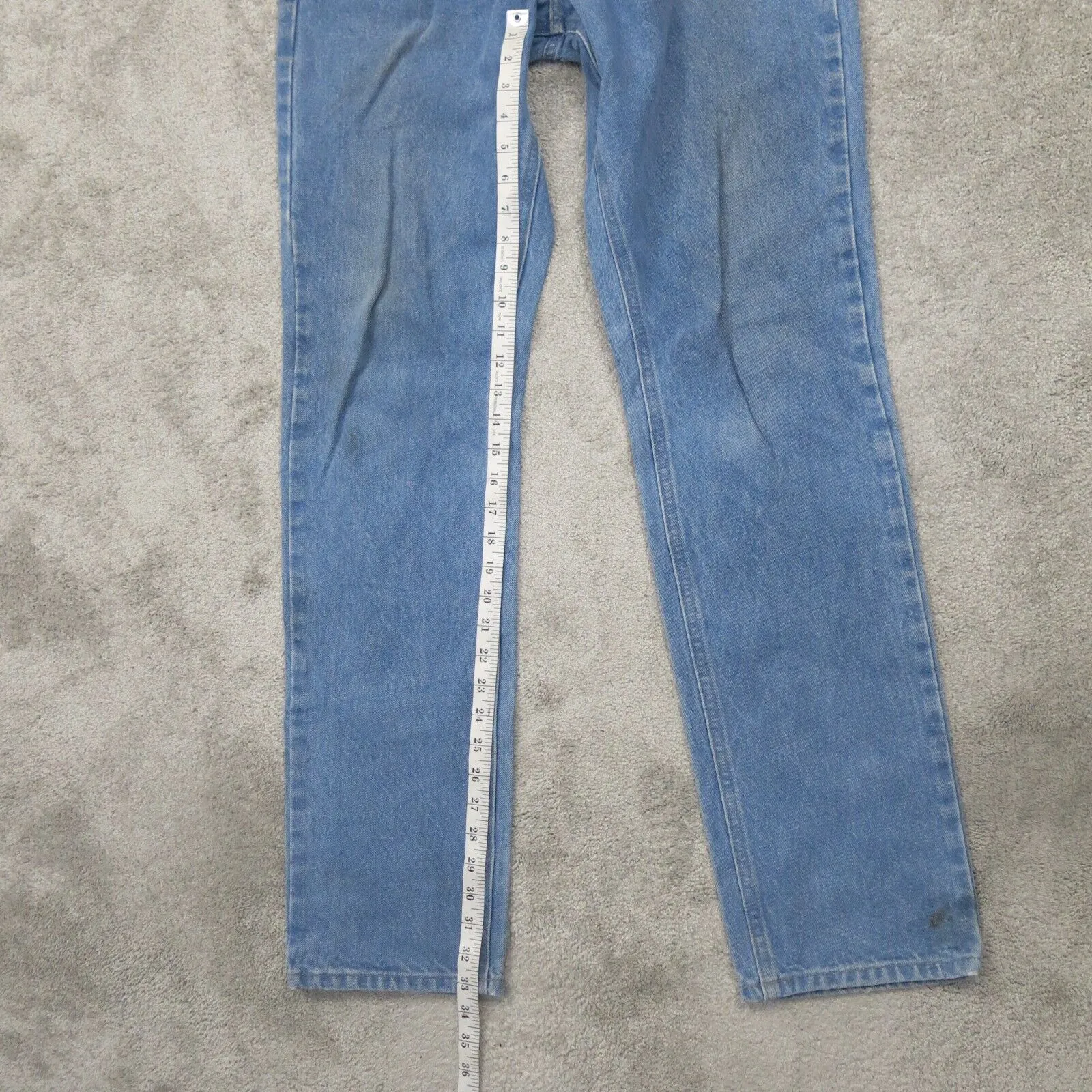 Carhartt Men Straight Leg Jeans Traditional Fit High Rise Cotton Blue SZ W33XL36