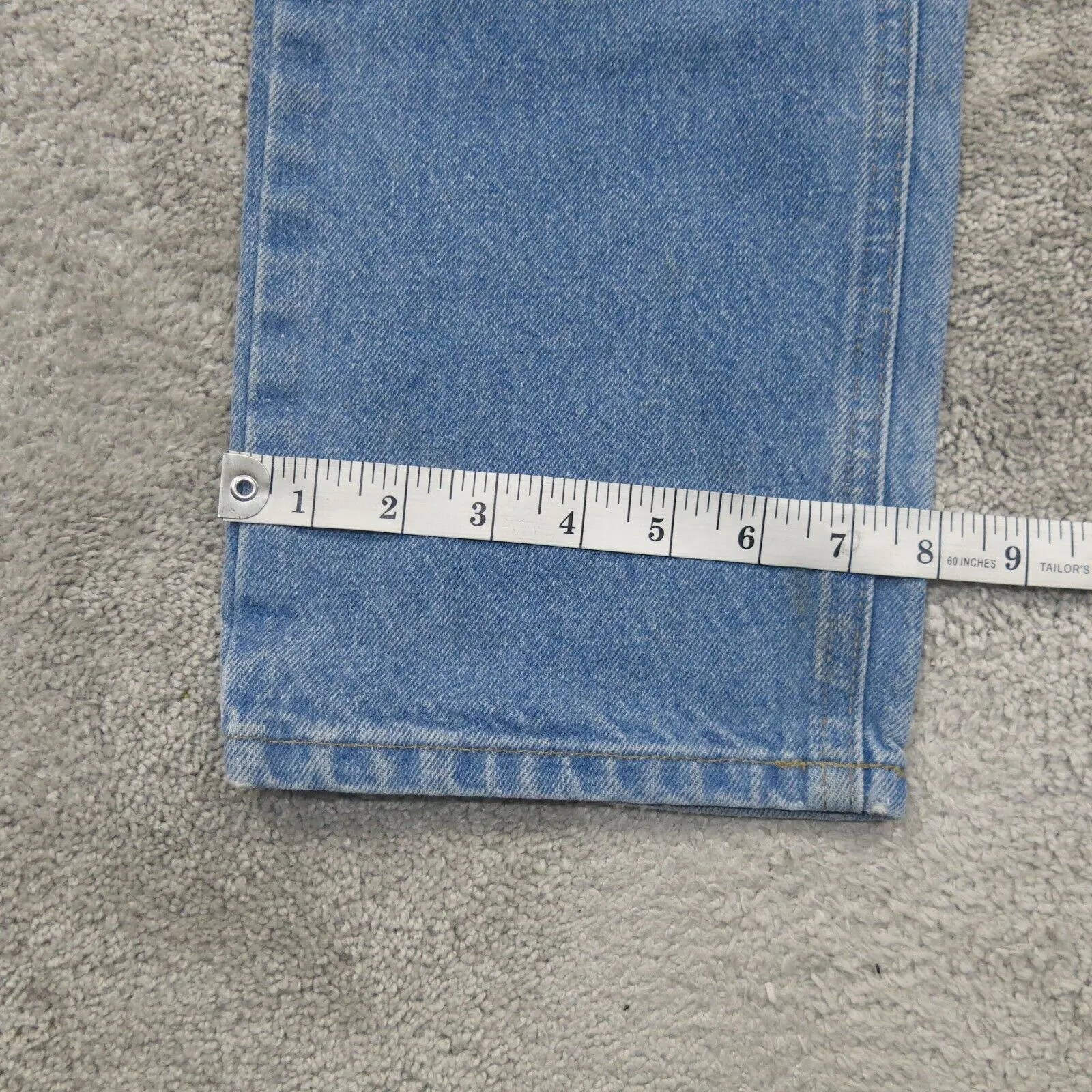 Carhartt Men Straight Leg Jeans Traditional Fit High Rise Cotton Blue SZ W33XL36