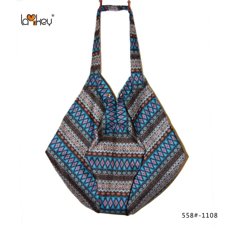 Christmas Gift Hippy Hippie Bohemian Canvas Bags For Women Sling Shoulder Crossbody Clutch Bag Basket Female Vintage Cotton Women's Handbags