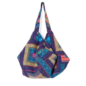 Christmas Gift Hippy Hippie Bohemian Canvas Bags For Women Sling Shoulder Crossbody Clutch Bag Basket Female Vintage Cotton Women's Handbags
