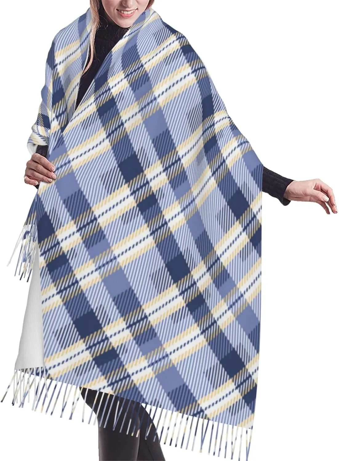 Clan Bain Tartan Imitation Cashmere Tassel Scarf Winter Scarf Autumn Softest Classic Warm