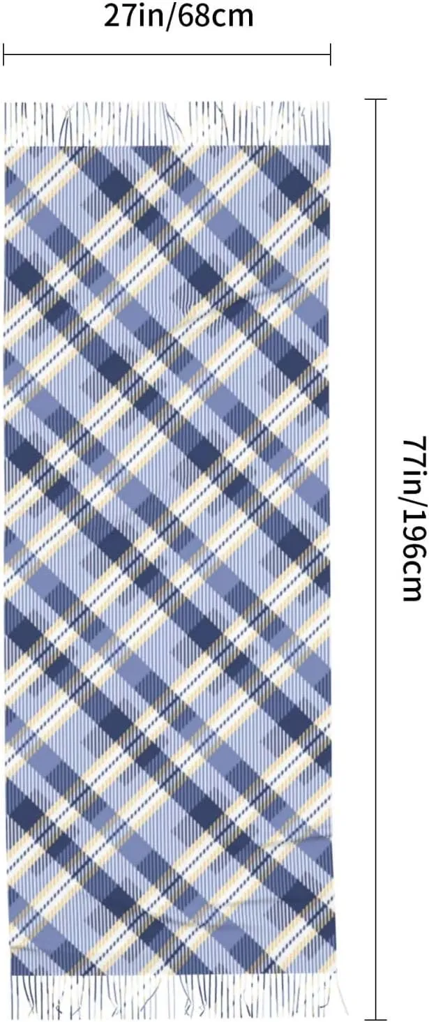 Clan Bain Tartan Imitation Cashmere Tassel Scarf Winter Scarf Autumn Softest Classic Warm