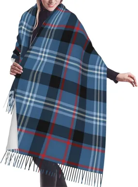 Clan Laing Tartan Imitation Cashmere Tassel Scarf Winter Scarf Autumn Softest Classic Warm