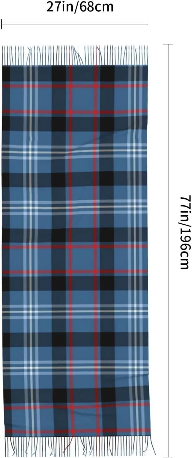 Clan Laing Tartan Imitation Cashmere Tassel Scarf Winter Scarf Autumn Softest Classic Warm