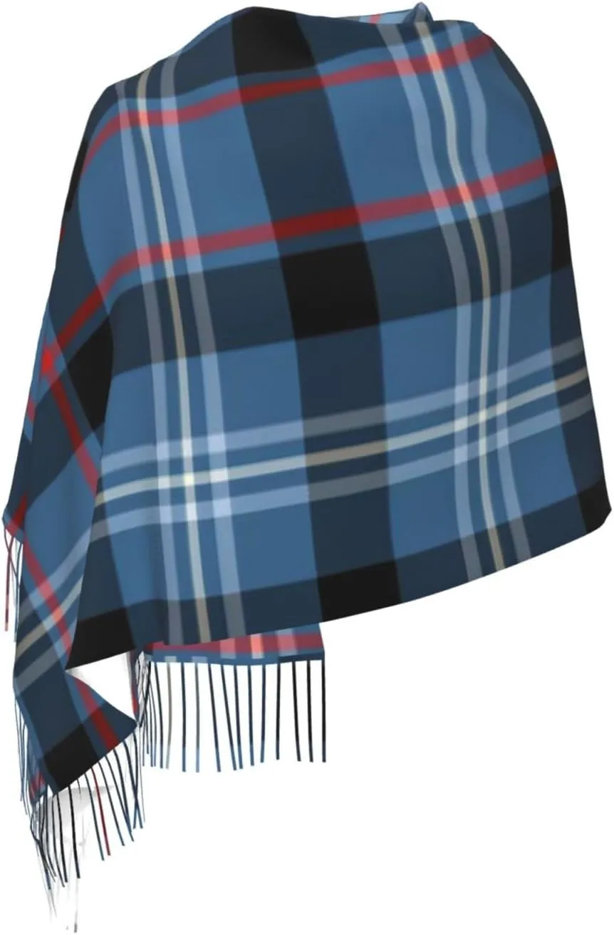 Clan Laing Tartan Imitation Cashmere Tassel Scarf Winter Scarf Autumn Softest Classic Warm