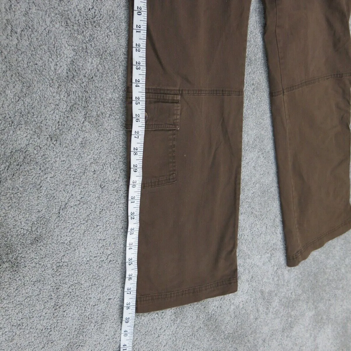 Columbia Womens Jegging Jeans Wide Leg High Rise Pockets Brown Size 8