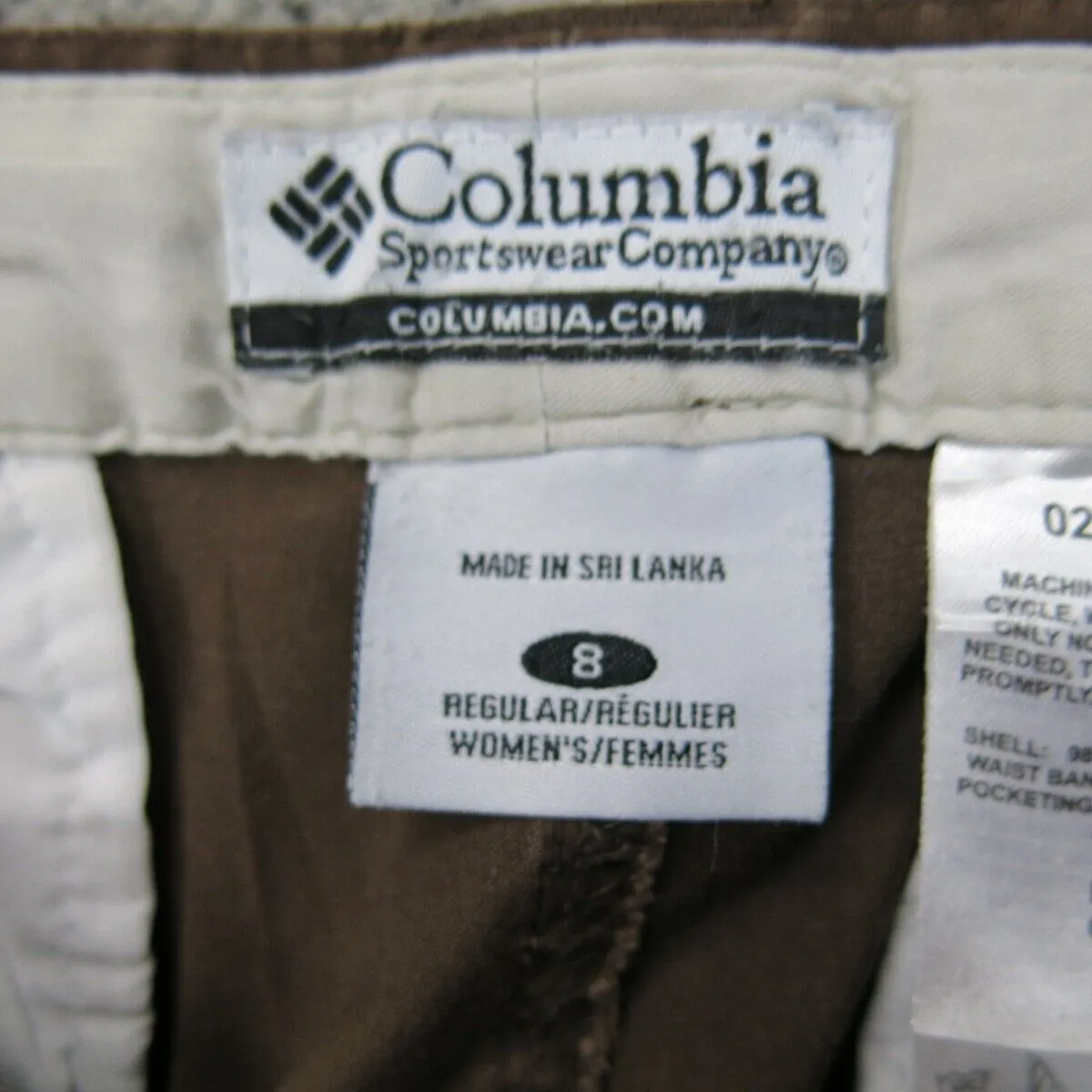 Columbia Womens Jegging Jeans Wide Leg High Rise Pockets Brown Size 8