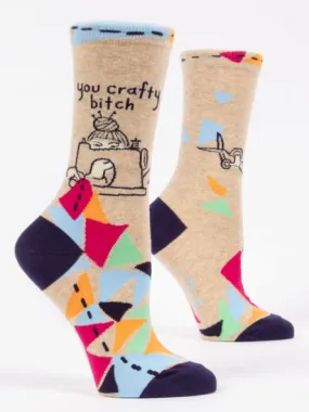 Crafty Bitch - Women's Crew Socks