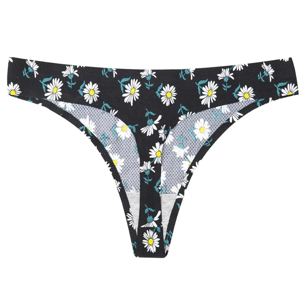 Cute Flowery Thongs