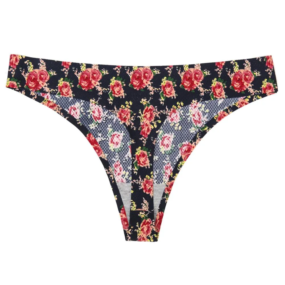 Cute Flowery Thongs