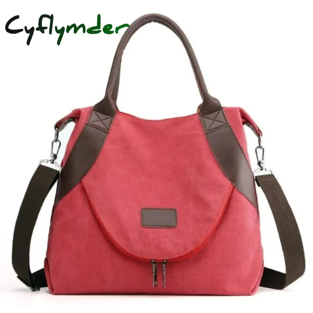 Cyflymder Women Bag Handbags Crossbody Canvas Bag for Woman Big Bag Canvas Shoulder Tote Female Handbags Lady Designer Messenger Bags