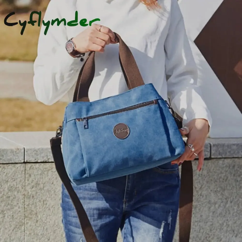 Cyflymder Women Bag Handbags Crossbody Canvas Bag for Woman Big Bag Canvas Shoulder Tote Female Handbags Lady Designer Messenger Bags