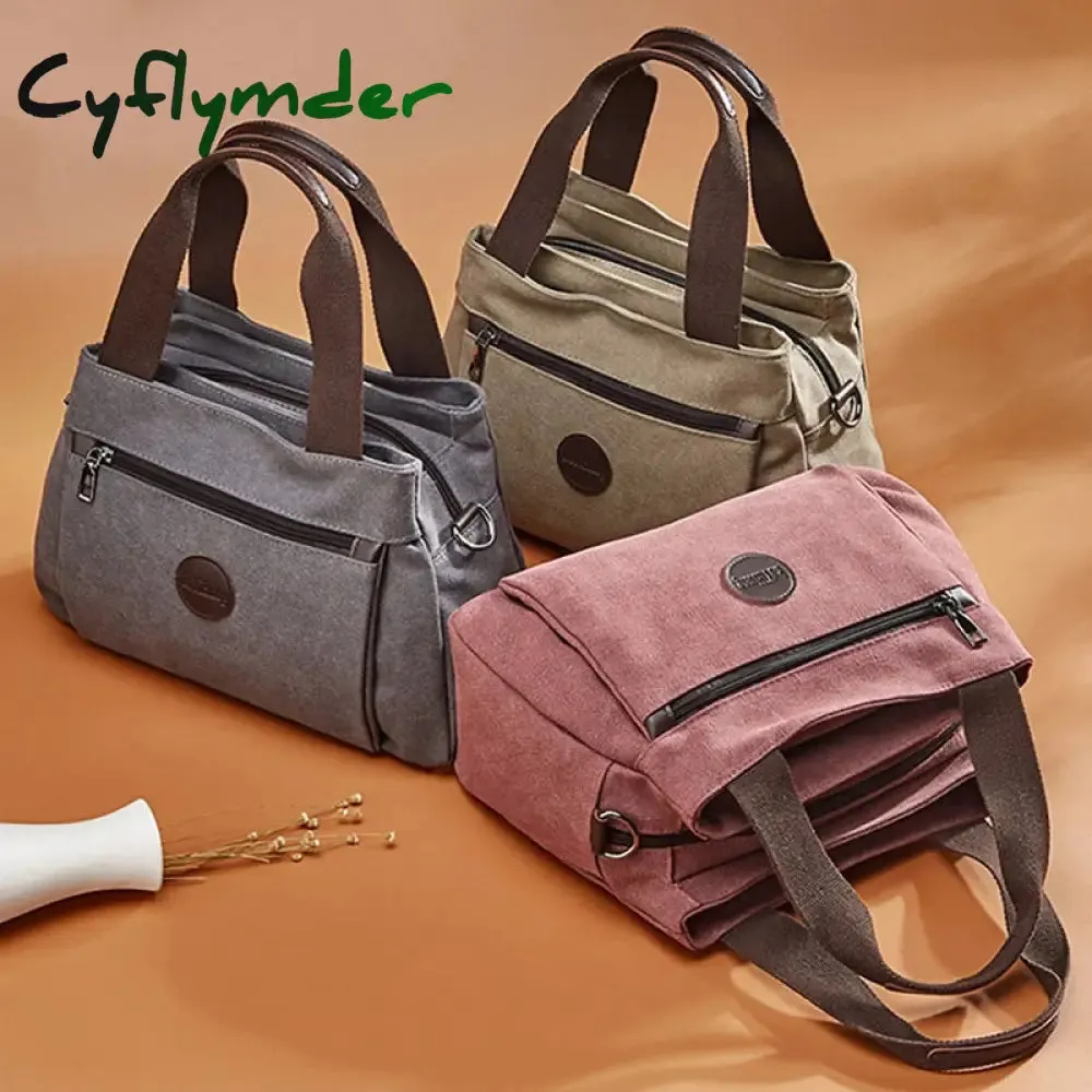 Cyflymder Women Bag Handbags Crossbody Canvas Bag for Woman Big Bag Canvas Shoulder Tote Female Handbags Lady Designer Messenger Bags