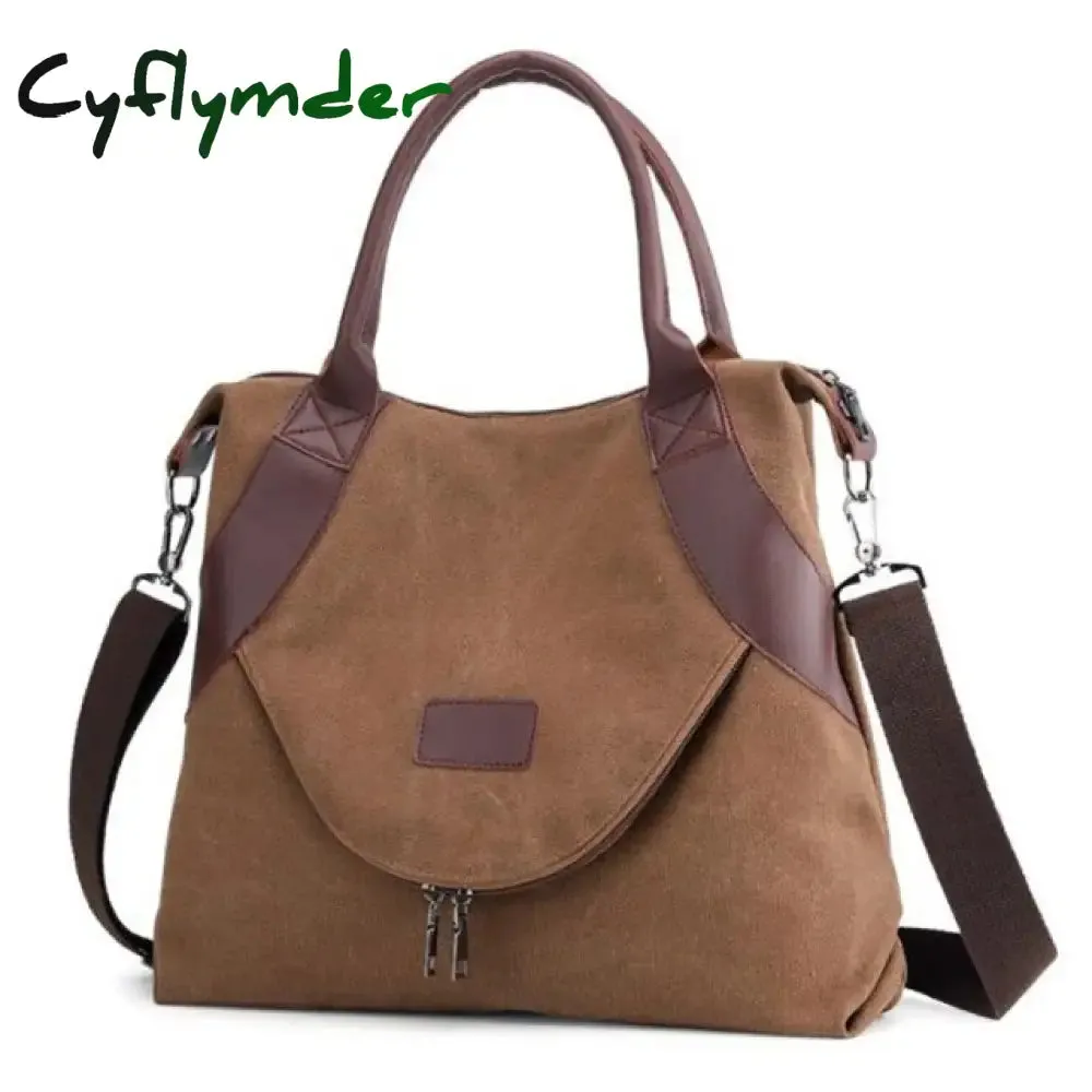 Cyflymder Women Bag Handbags Crossbody Canvas Bag for Woman Big Bag Canvas Shoulder Tote Female Handbags Lady Designer Messenger Bags