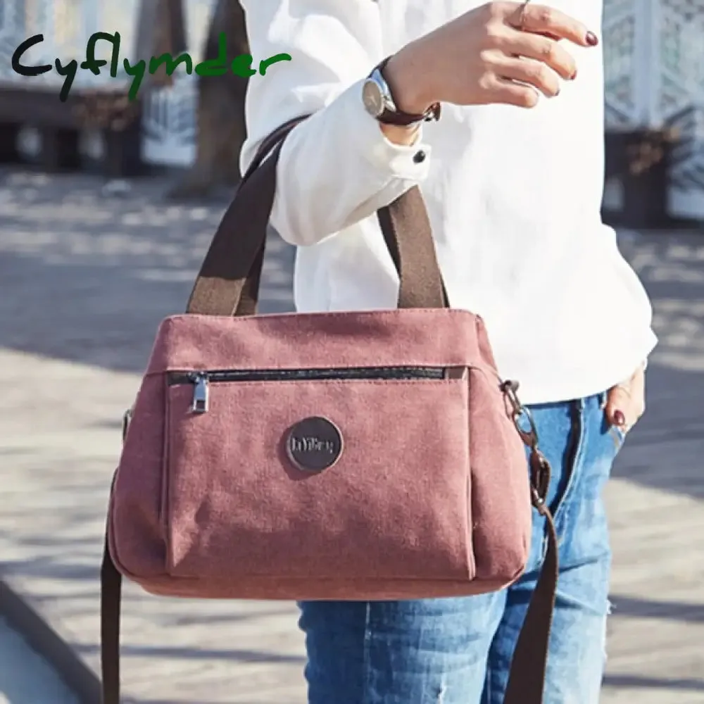 Cyflymder Women Bag Handbags Crossbody Canvas Bag for Woman Big Bag Canvas Shoulder Tote Female Handbags Lady Designer Messenger Bags