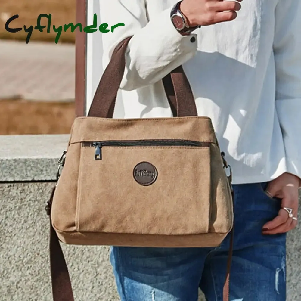 Cyflymder Women Bag Handbags Crossbody Canvas Bag for Woman Big Bag Canvas Shoulder Tote Female Handbags Lady Designer Messenger Bags