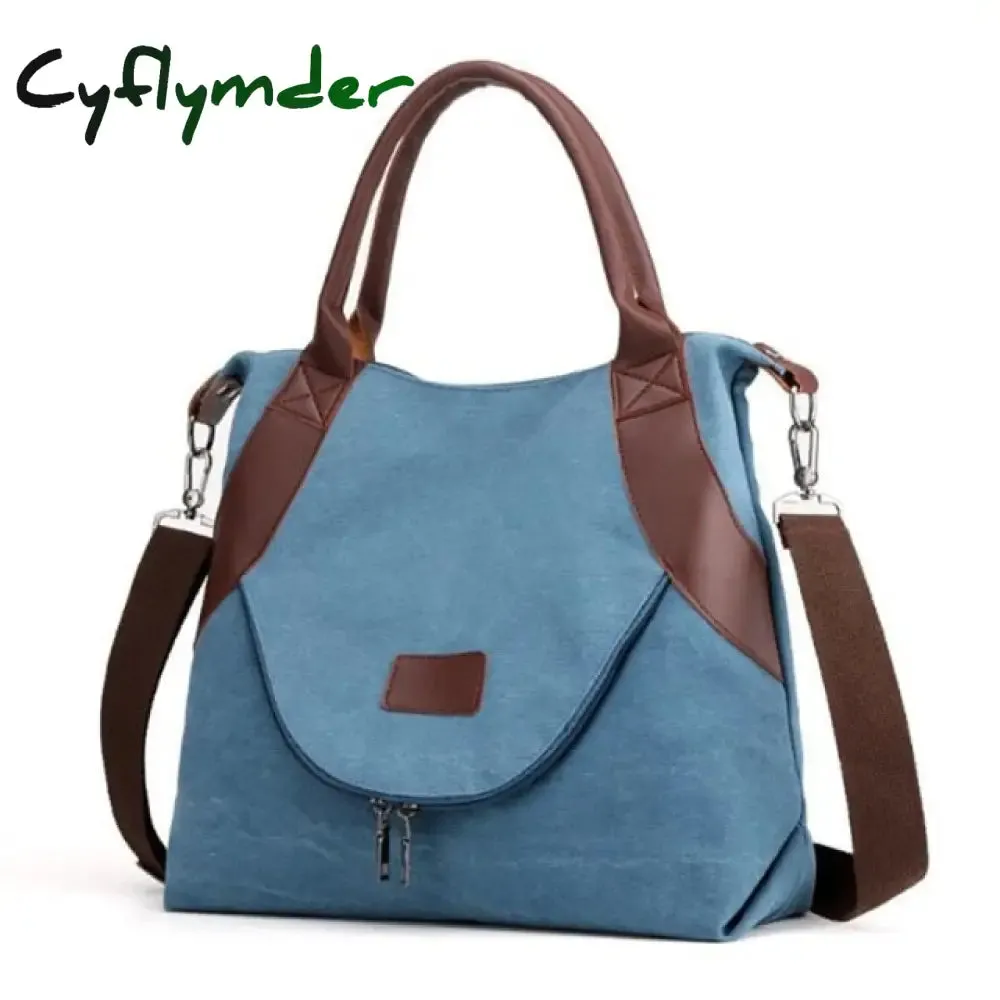 Cyflymder Women Bag Handbags Crossbody Canvas Bag for Woman Big Bag Canvas Shoulder Tote Female Handbags Lady Designer Messenger Bags