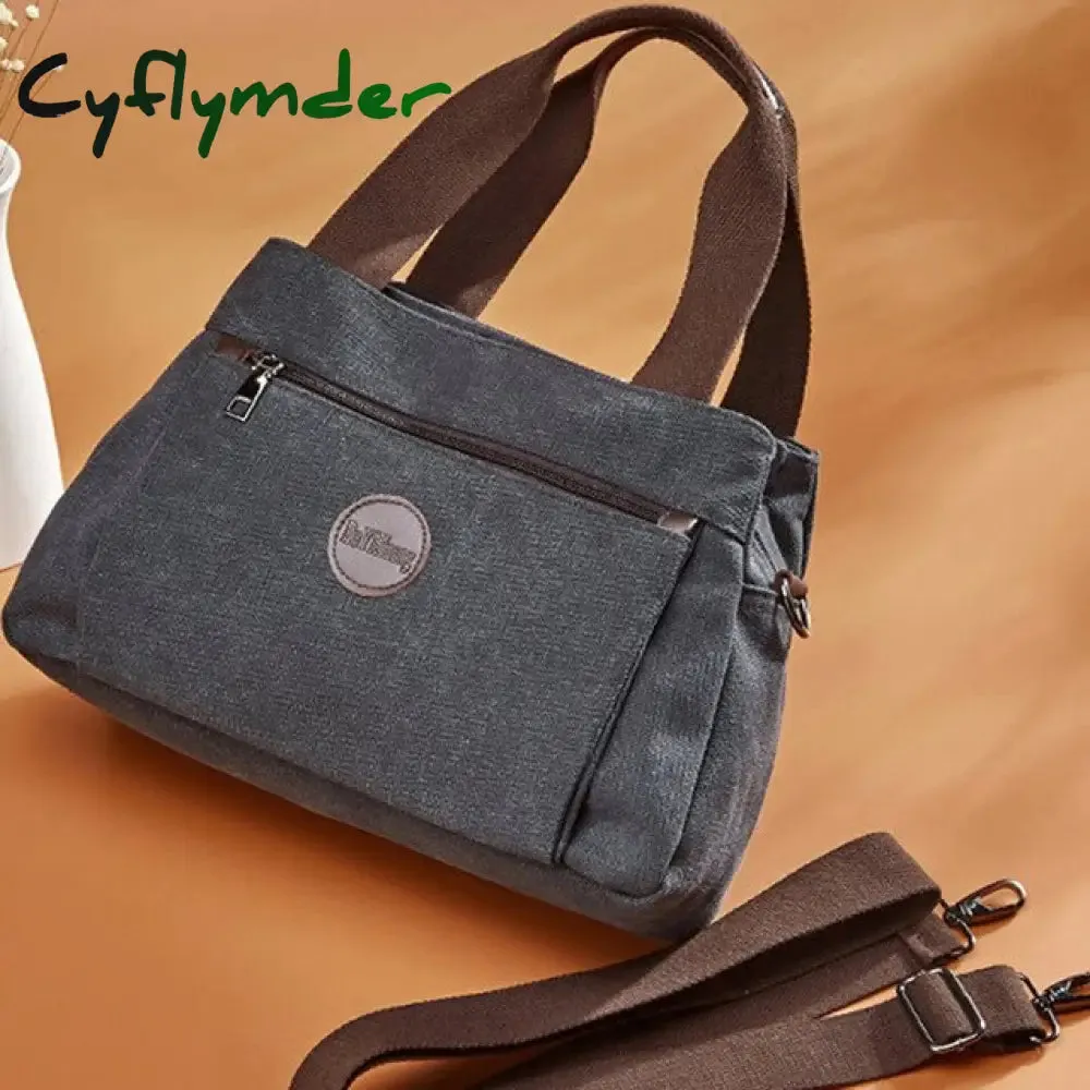 Cyflymder Women Bag Handbags Crossbody Canvas Bag for Woman Big Bag Canvas Shoulder Tote Female Handbags Lady Designer Messenger Bags
