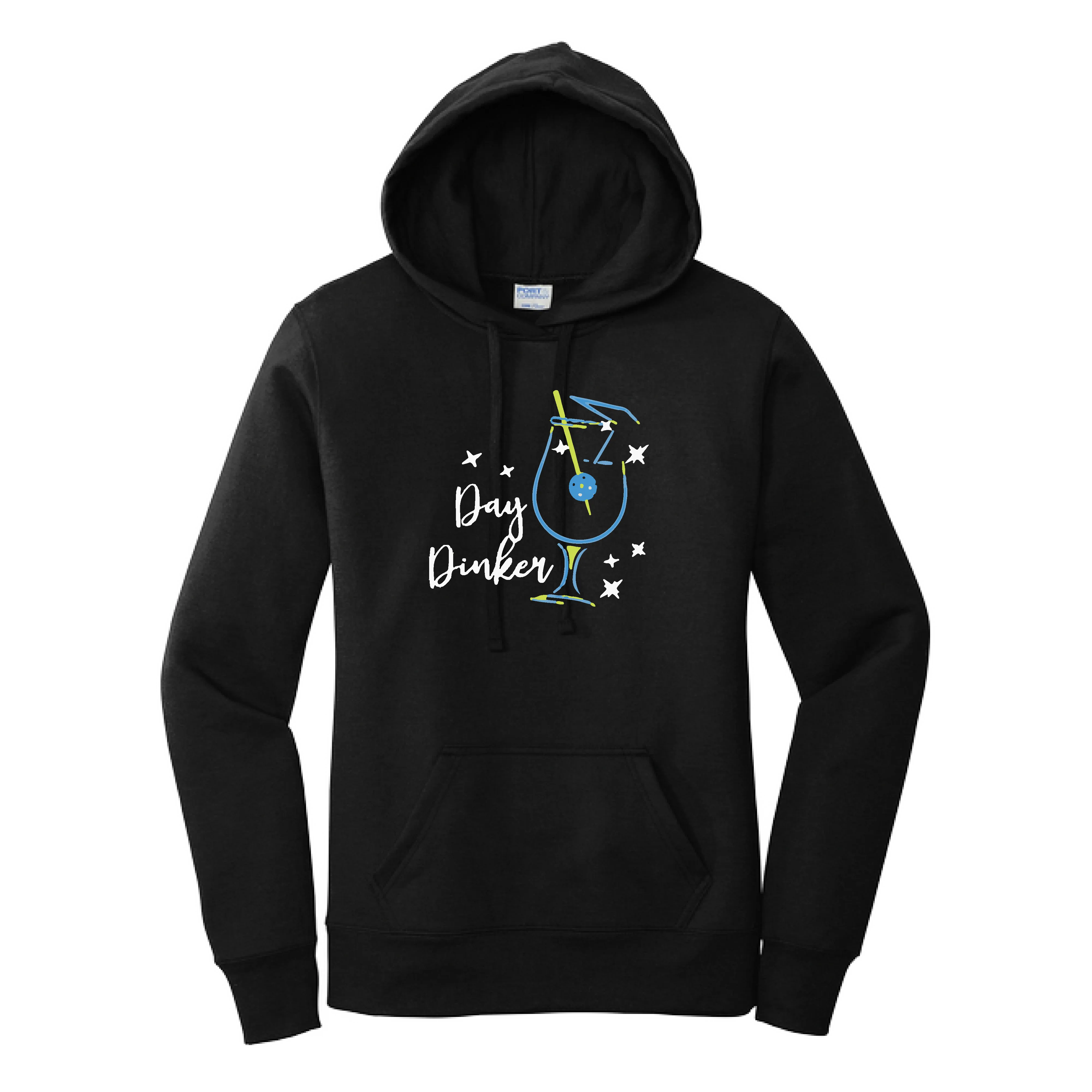 Day Dinker Pickleball Olive | Women’s Fitted Hoodie Pickleball Sweatshirt | 50% Cotton 50% Poly Fleece
