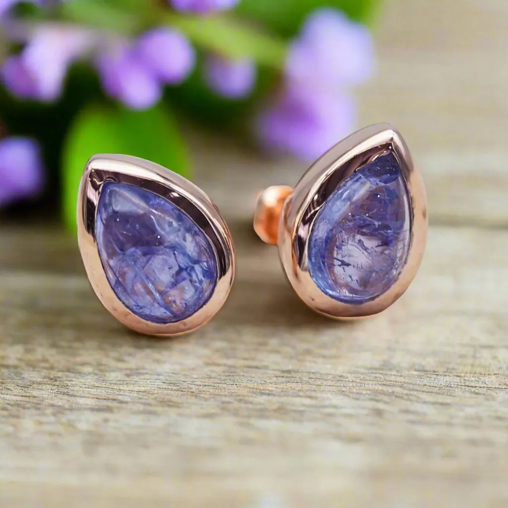 December Birthstone Earrings - Tanzanite