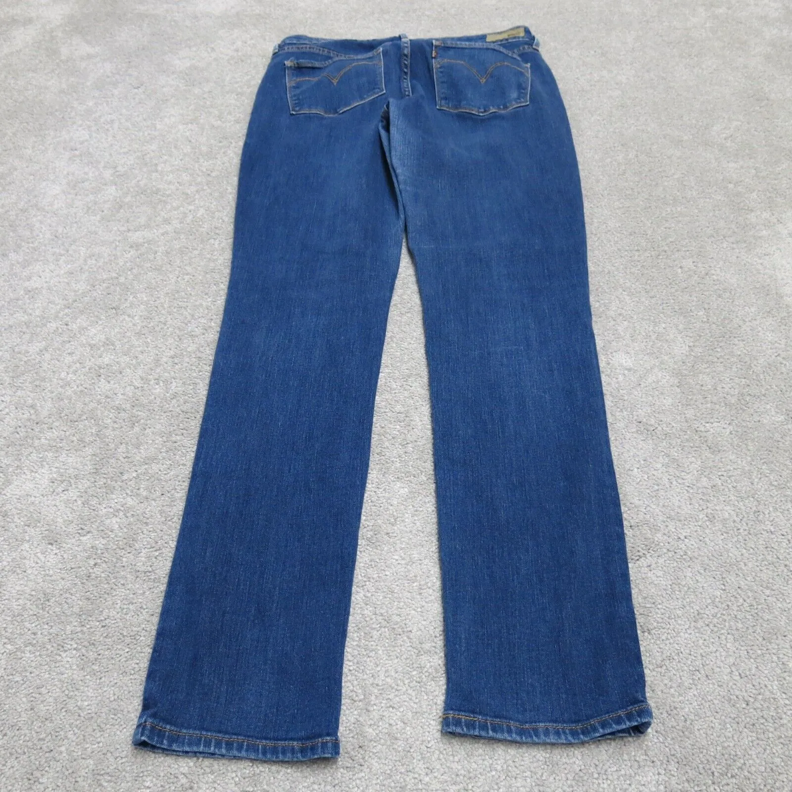 Demi Curve Womens Skinny Jeans Denim Stretch Low Rise 5 Pockets Blue Size W29