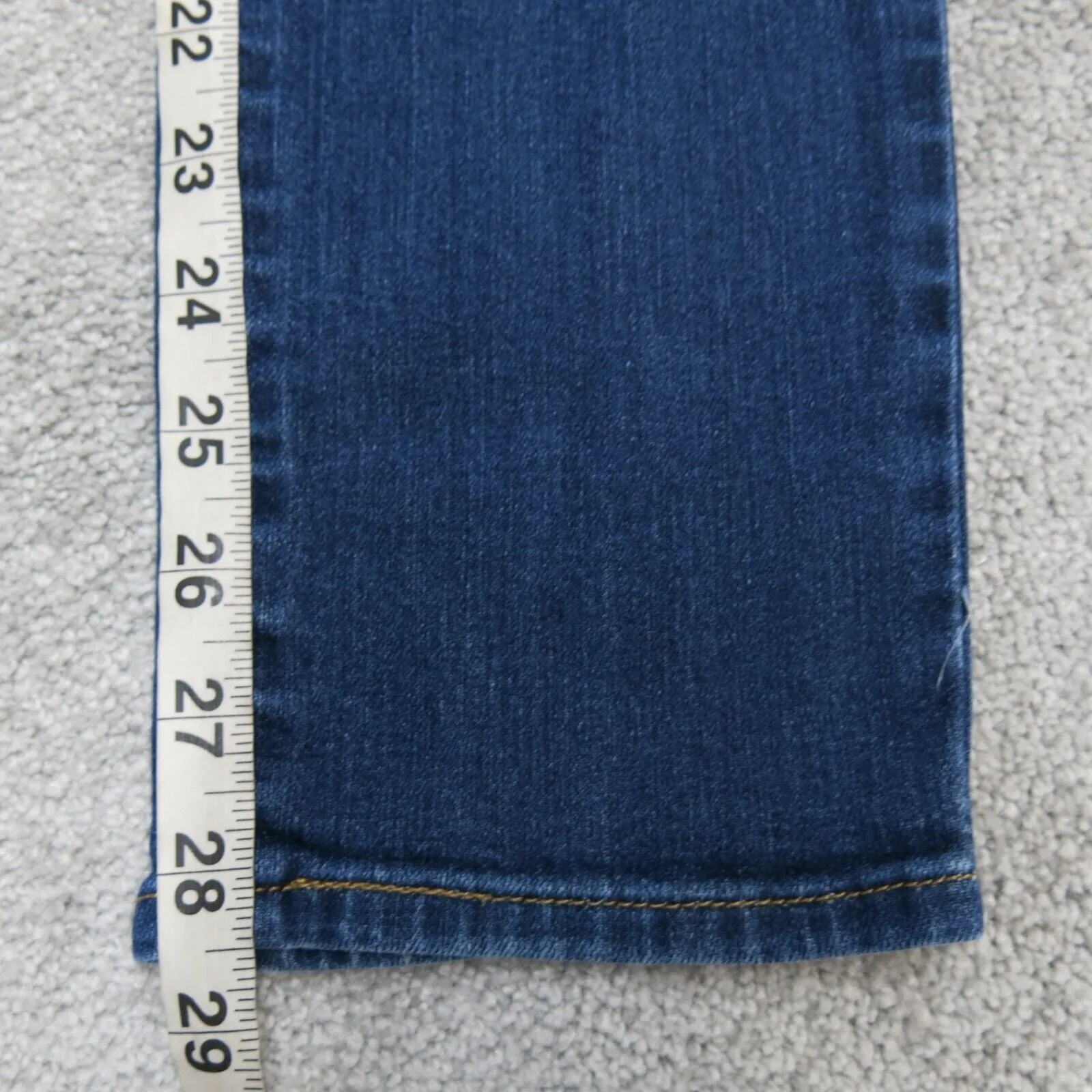 Demi Curve Womens Skinny Jeans Denim Stretch Low Rise 5 Pockets Blue Size W29