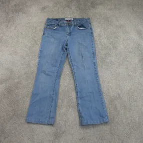 Denizen From Levis Women Jeans Boot Cut Leg Cotton Mid Rise Blue Size 12 Medium